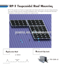 Trapez Metalldach Solar Panel Montage Rack